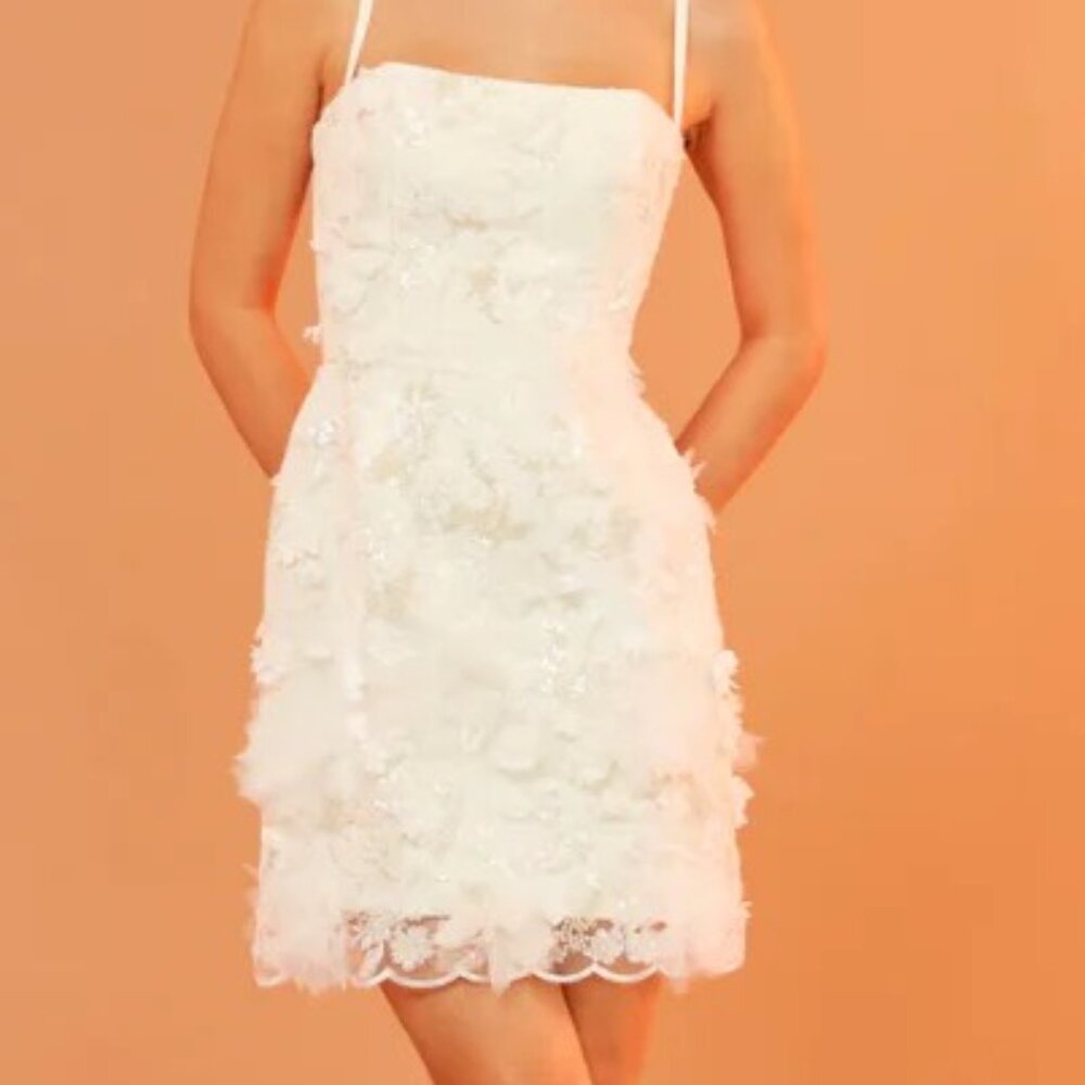 Helsi - Hilma Sequin Floral Appliqué Cocktail Minidress